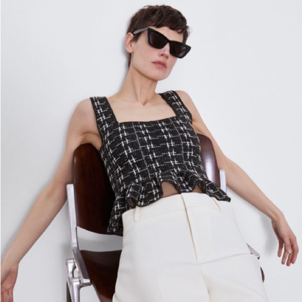 Zara Péplum Crop top